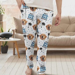 Pet Pajama Pants Custom Dog Face Pajamas Personalzed Dog Face