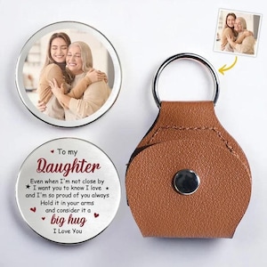 Abbraccio tascabile personalizzato – Ti amo e sono così orgoglioso di te, regalo fotografico personalizzato per figlio, figlia, nipote, nipote, regalo di famiglia