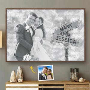 I Need You Because I Love You Poster – Custom Photo Horizontal Print, Personalized Couple Gift for Husband or Wife, Anniversary Gift