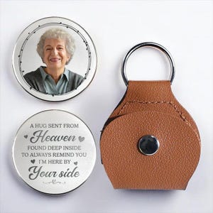 Abbraccio tascabile commemorativo con foto personalizzata: un&#39;anima meravigliosa per sempre amata, regalo di condoglianze personalizzato, regalo di ricordo per i familiari