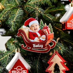 Little Ones Make Every Holiday Magical Ornament – Custom Photo Acrylic Ornament, Personalized Family Christmas Gift, Holiday Keepsake
