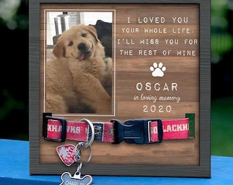 Personalized Pet Memorial Frame: Pet Loss Sympathy Gift