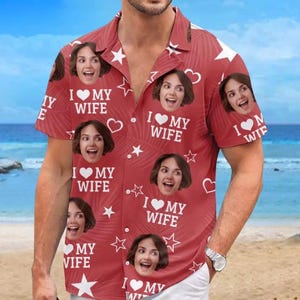 Custom Photo &quot;Someday We&#39;ll Look Back On This And Laugh&quot; Shirt – Funny Personalized Hawaiian Aloha Couple Shirt, Vacation Gift