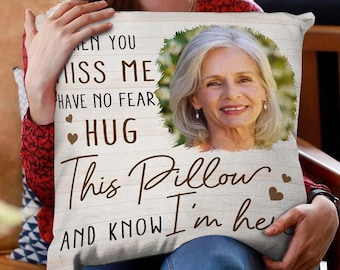Custom Photo Memorial Pillow – Personalized Remembrance Gift
