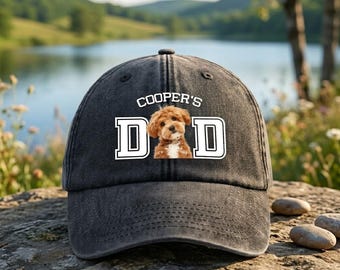Custom Dog Photo Dad Cap: Personalized Pet Lover Gift