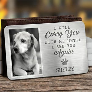 Biglietto d'auguri "Hanno vissuto, amato, fatto le fusa" - Biglietto commemorativo in alluminio con foto personalizzata per animali domestici, regalo di condoglianze personalizzato per i proprietari di animali domestici
