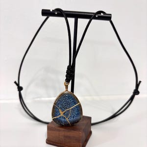 One-of-a-Kind Kintsugi art necklace by Urushi Studio Kodemari