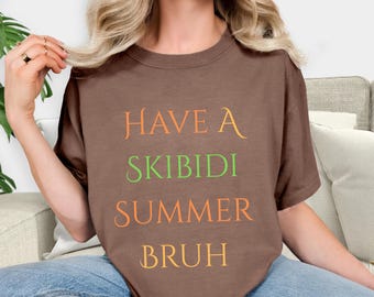 Camiseta Skibidi Summer Bruh: Divertida camiseta para profesor