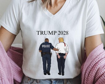 Anti-Trump Arrest Tee: Political Protest Shirt
