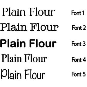 Pantry Labels pack of 5- organisation- spice labels- container labels- pantry