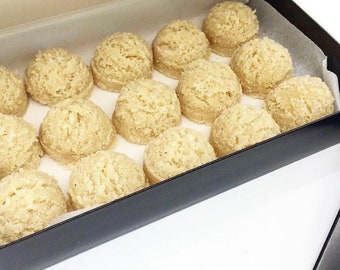Macarrones de coco (orgánicos, crudos, veganos, sin gluten, sin lácteos, sin azúcar refinado) Envíos a TODOS los estados de EE. UU.