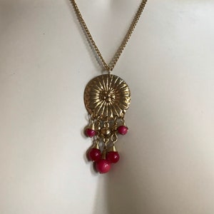 Gold Flower Charm Necklace