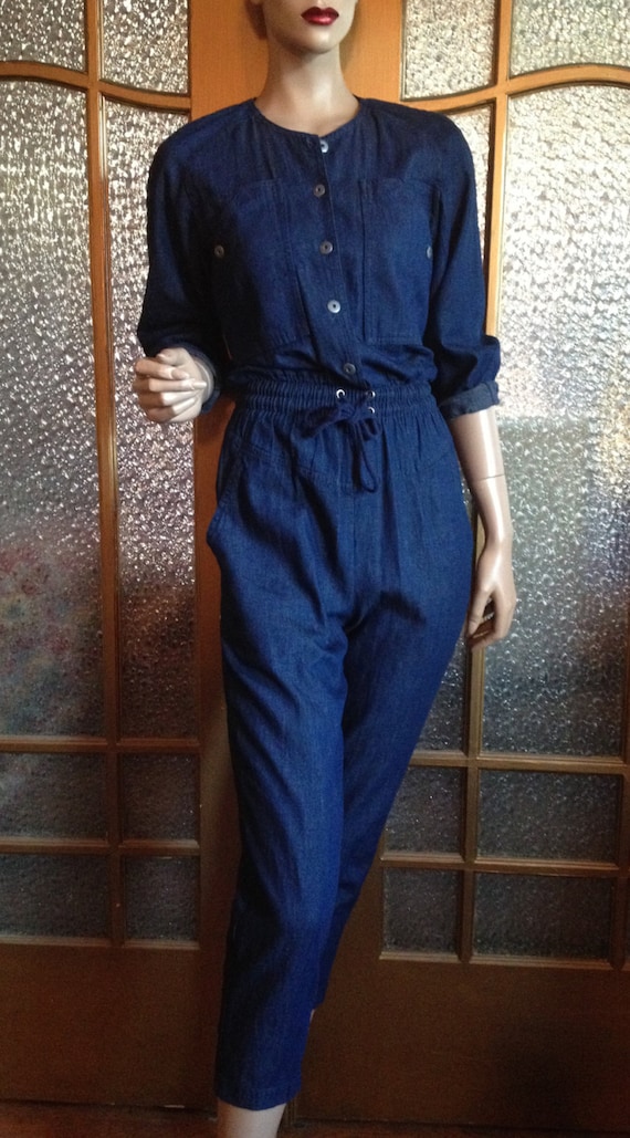 80s Denim Jumpsuit