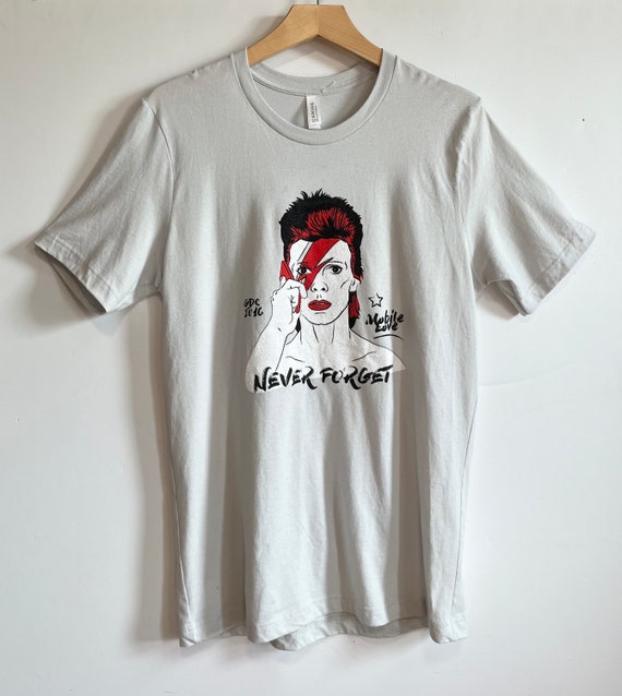 Light Gray David Bowie T Shirt - image 2