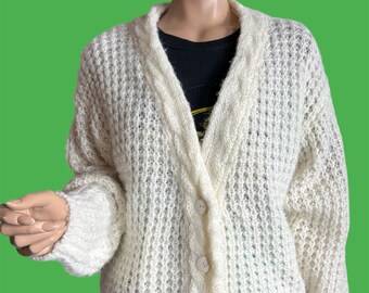 80s Cream Cardigan