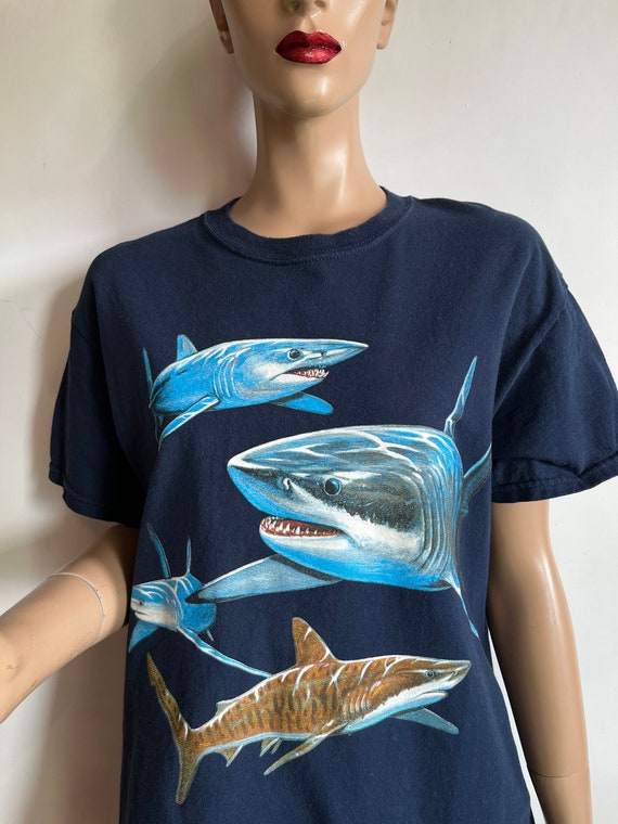 80s Shark T Shirt - image 2