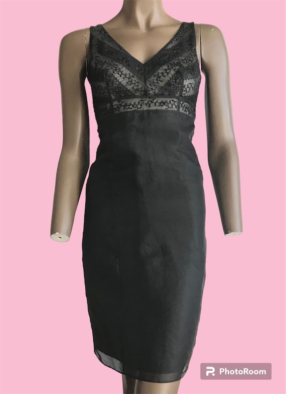 Ann Taylor Black Slip Dress - image 1