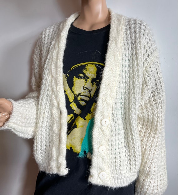 80s Cream Cardigan - image 6