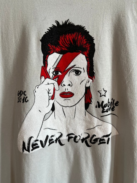 Light Gray David Bowie T Shirt - image 1