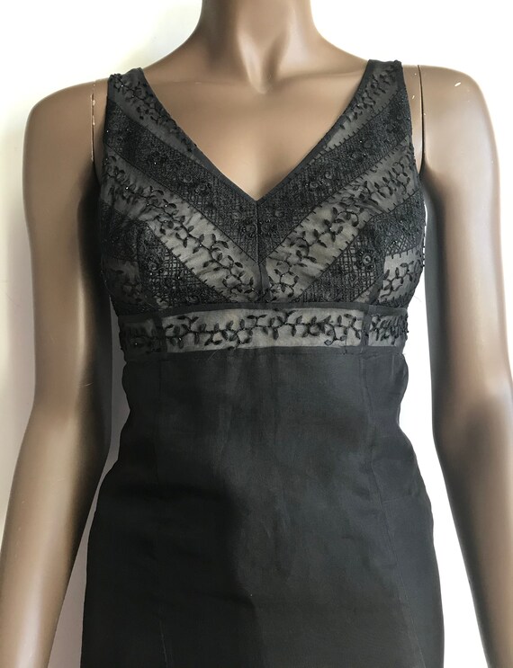 Ann Taylor Black Slip Dress - image 2