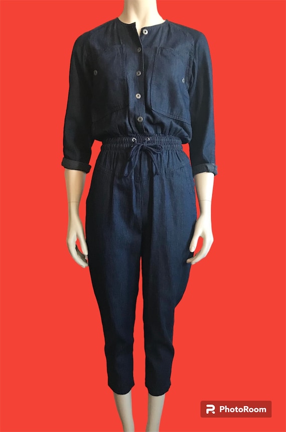 80s Denim Jumpsuit