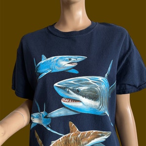 80s Shark T Shirt image 1