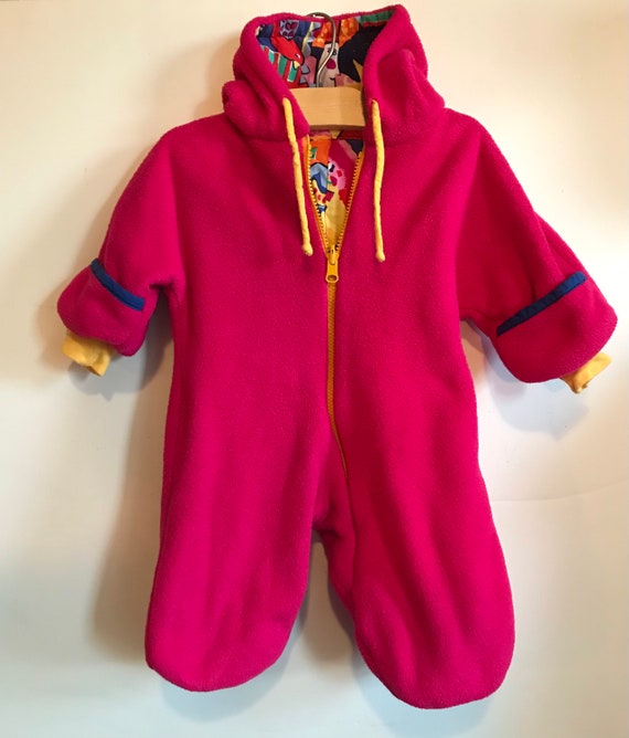 Colorful Reversible Winter Baby Onesie - image 3