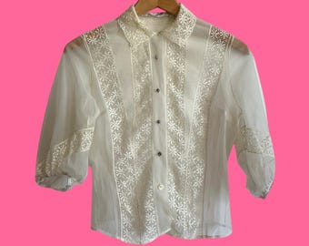 Sheer 50s Blouse