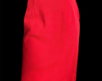 Bright Poppy 60s Skirt