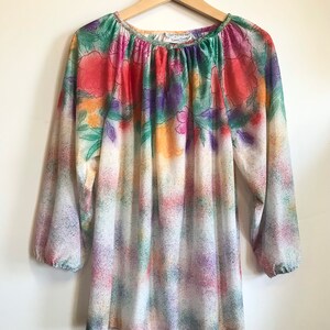 Air Brushed Floral Print Blouse image 4