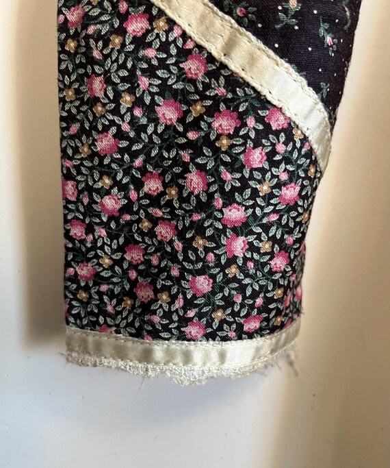 XS Gunne Sax Blue Floral Prairie Dress - image 7