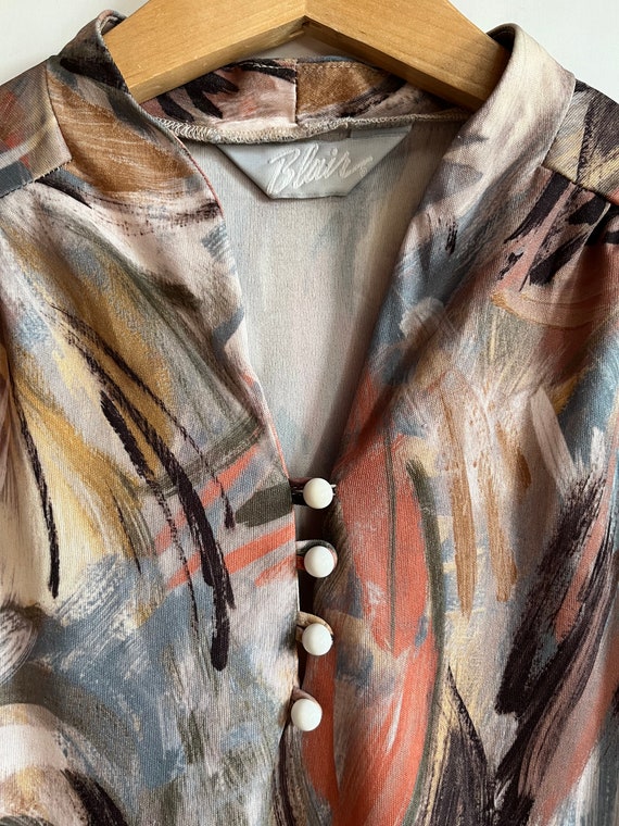 Paint Stroke 80s Blouse - image 7