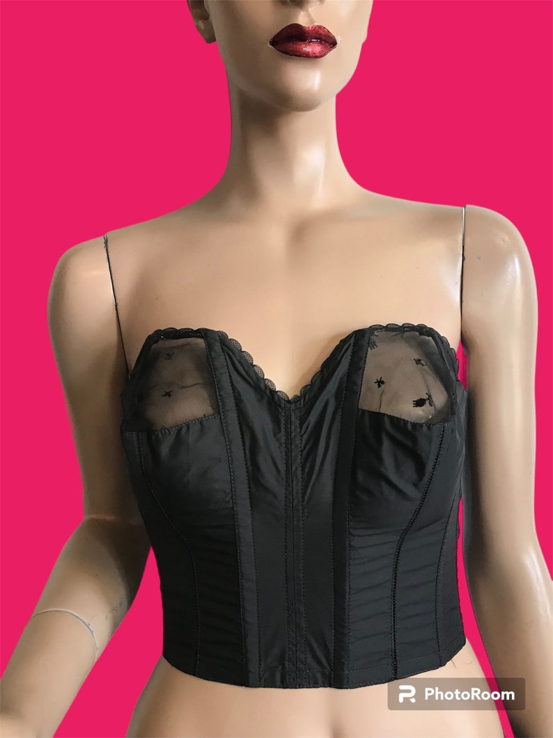 Black 60s Bustier image 1