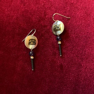 Chinese Disc Earrings