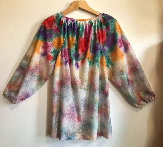 Air Brushed Floral Print Blouse - image 7