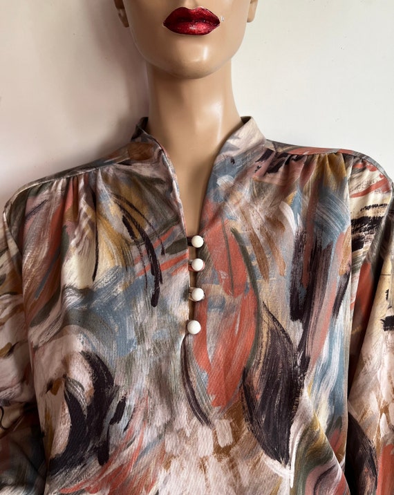 Paint Stroke 80s Blouse - image 5