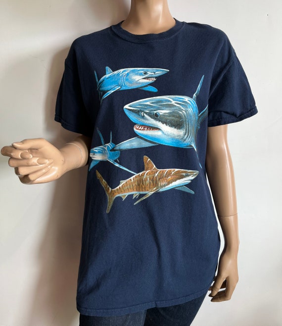 80s Shark T Shirt - image 4