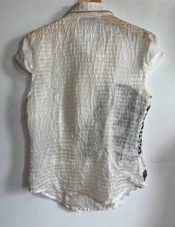 Sheer White Tiger Top - image 5