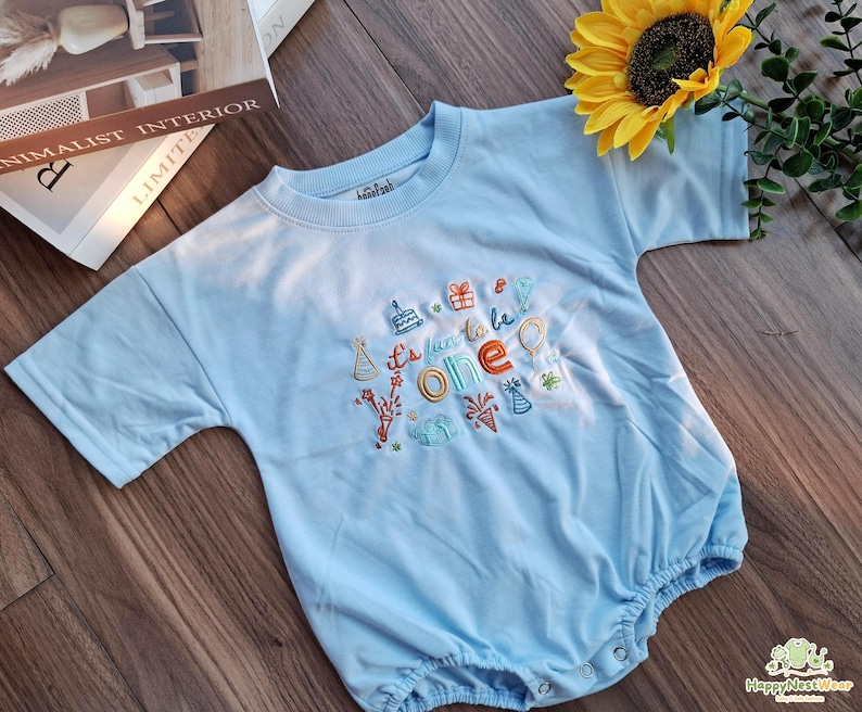 Embroidered It's Fun to Be One Matching Family Tee, Fun 1st Birthday Family Birthday Shirt, One Year Old Gift, Fun Themed Birthday Outfit image 6