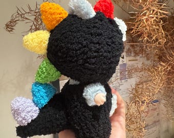 Adorable Rainbow Dinosaur Costume | Fits 15/17cm Trendy Dolls| doll clothes/doll outfit/macaron/energy/have a sit