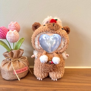 Adorable Capybara Costume for LBB doll(dolls are not included)/Doll clothes/Doll outfit/macaron/energy/have a sit