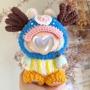 Adorable Reindeer Costume for LBB doll(doll are not included)/Unique Doll clothes/Doll outfit/macaron/energy/have a sit