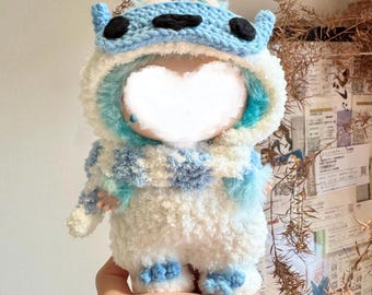 Snow Monster Plush Costume with Skull Mask - LBB Doll Clothes