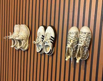Schwimmendes Schuhregal - 6 Acryl-Schuhständer Für Die Wand, Sneaker Display