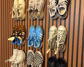 Organizador de zapatos con colgador de pared flotante (20 unidades)