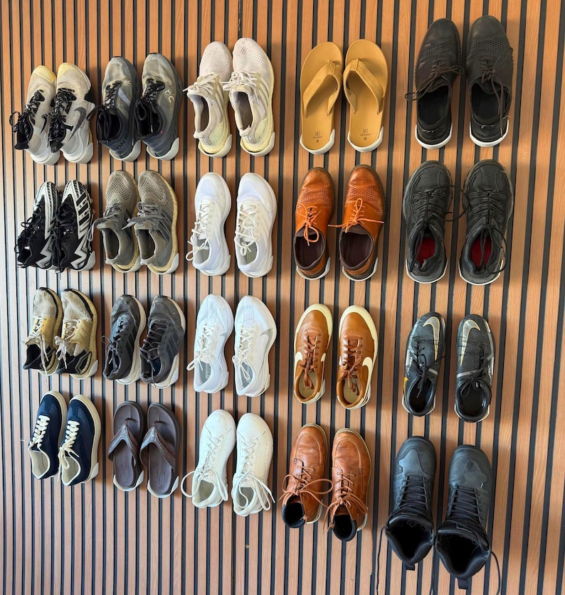 Organized Shoes Floating Display Wall Hanger Holder (40X) - Etsy UK