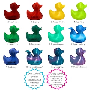 Custom 3D Printed Cruise Ducks, Carnival, Princess, NCL, Royal, more, with Cruise Line Name, Sail Date & Ship Name | Batches of 18 per color