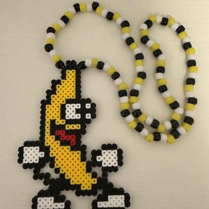 Kandi Perler Necklaces - Funny