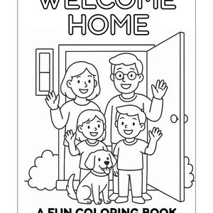 Welcome Home - Ein Ausmalbuch über Häuser und Umzug