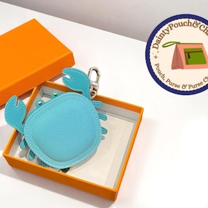 Kunstleder Ohrhörer Tasche | Krabbenförmige Minitasche | Süßer Schlüsselanhänger für Handtasche | Reißverschluss-Charm-Beutel | Kleines Münzgeldbeutel-Accessoire